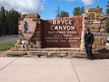 Motorcyclist at Bruce Canyon National Park