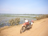 Dirt road from Phnom Penh