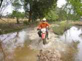 Crossing river near Kampot