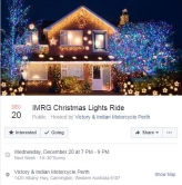 Tour IMRG Christmas Lights Ride 2017