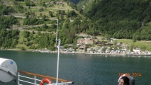 Ferry on Geirangerfjord.