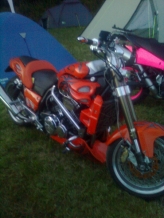 Motorcykel rød