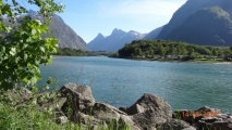 Rauma River, view to Trollvegg