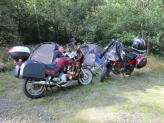 Lejr på motorcykeltur