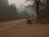 Thailand vej og motorcykel