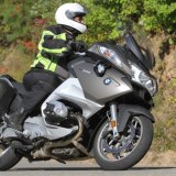 Motorcyclist on BMW who use Tourstart for mc route planning